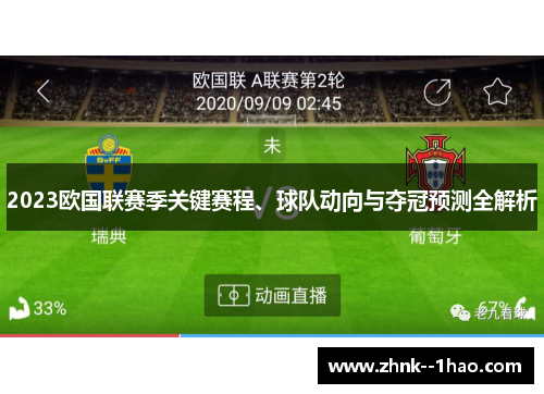 2023欧国联赛季关键赛程、球队动向与夺冠预测全解析